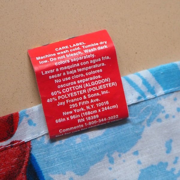 画像4: スパイダーマン フラットシーツ (4)