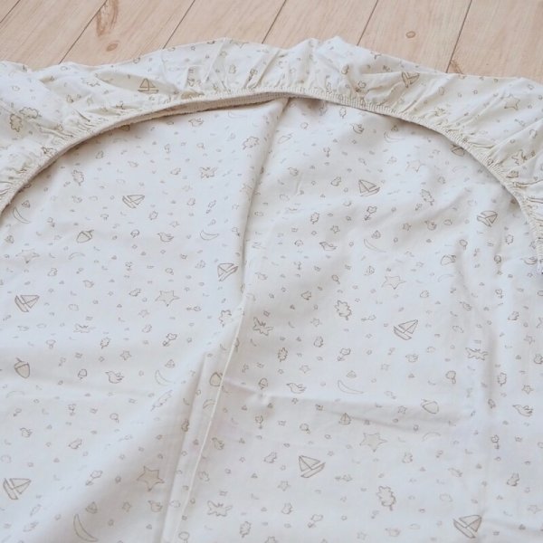 画像3: ベージュ ヨット / ベビーフィットシーツ (3)