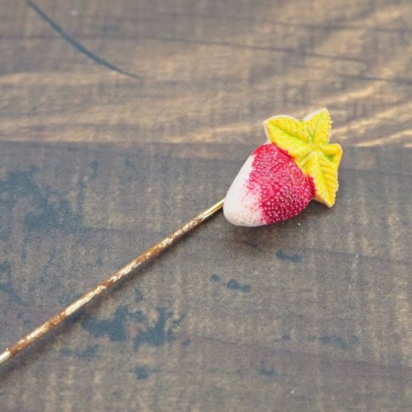 画像2: ストロベリー ハットピン  (2)