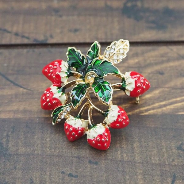 画像2: ストロベリー ブローチ (2)