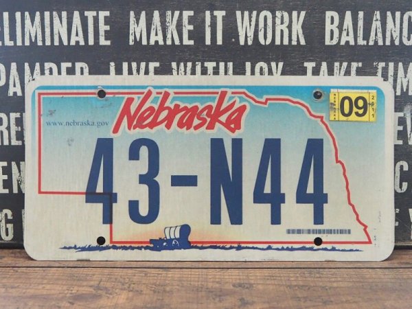 画像1: ナンバープレート Nebraska  (1)