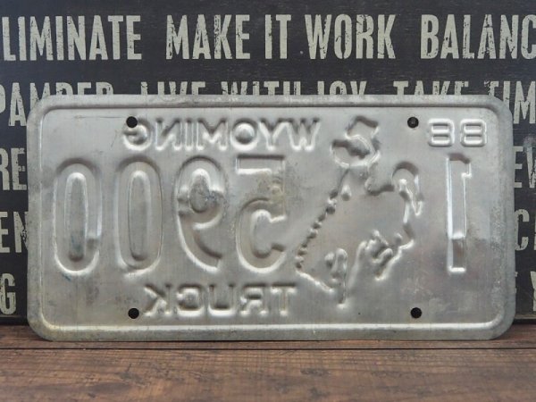 画像2: ナンバープレート Wyoming (2)