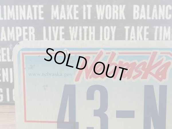 画像3: ナンバープレート Nebraska  (3)