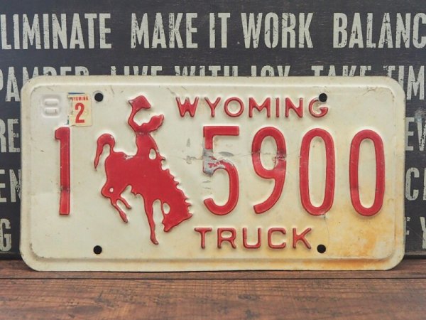 画像1: ナンバープレート Wyoming (1)