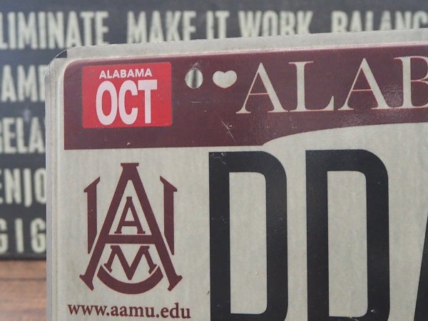 画像3: ナンバープレート Alabama (3)