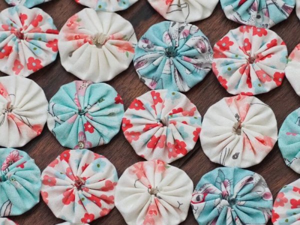 画像2: ヨーヨーキルトマット (2)