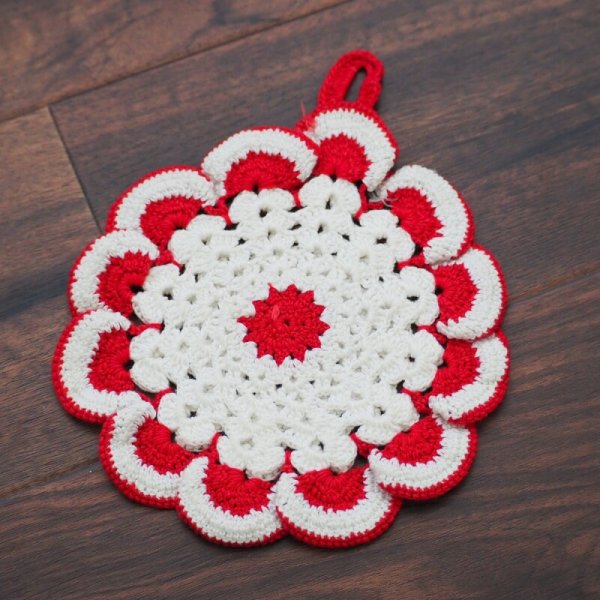 画像2: ポットホルダー フラワー (2)