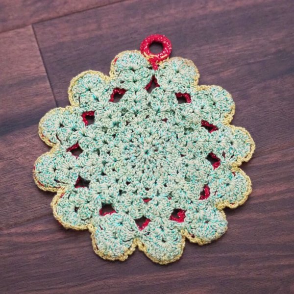 画像2: ポットホルダー フラワー (2)