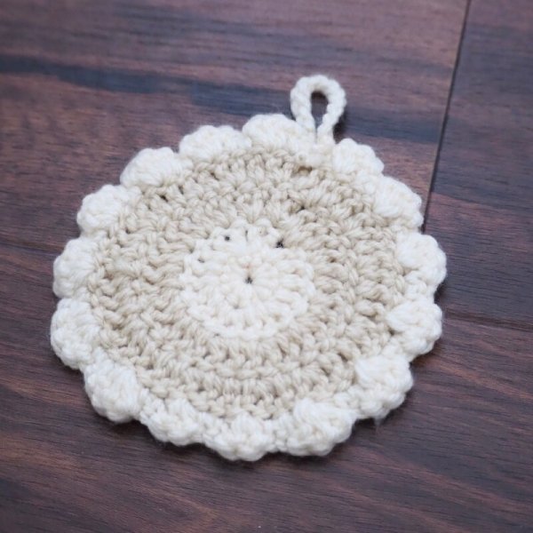 画像2: ポットホルダー ベージュ (2)