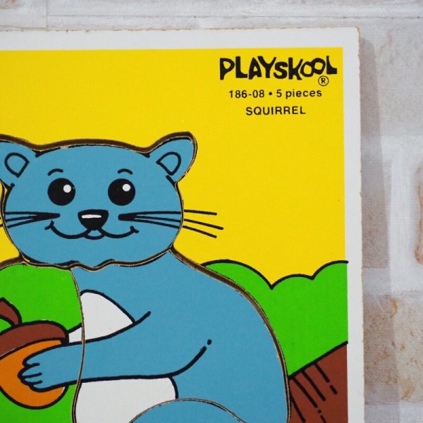 画像2: Playskool ／ Squirrel ウッドパズル (2)