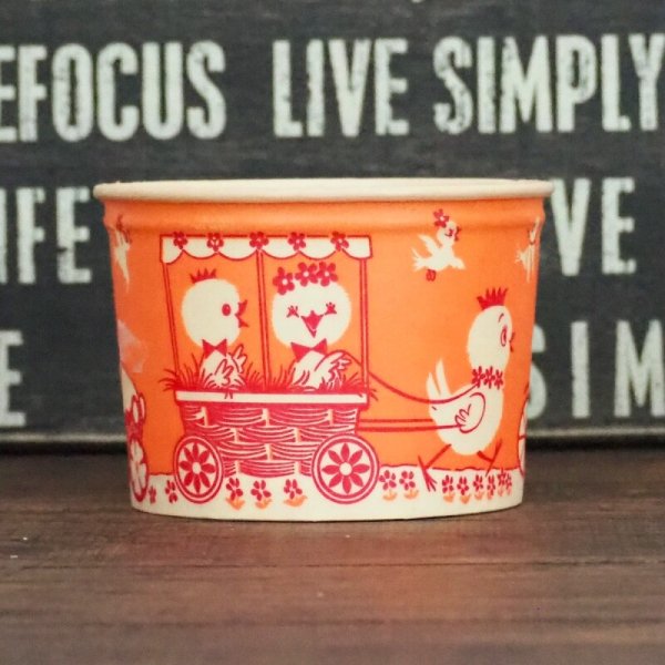 画像1: Cottage Cheese Waxed Container (1)