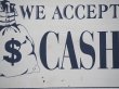 画像2: We Accept CASH 看板 (2)