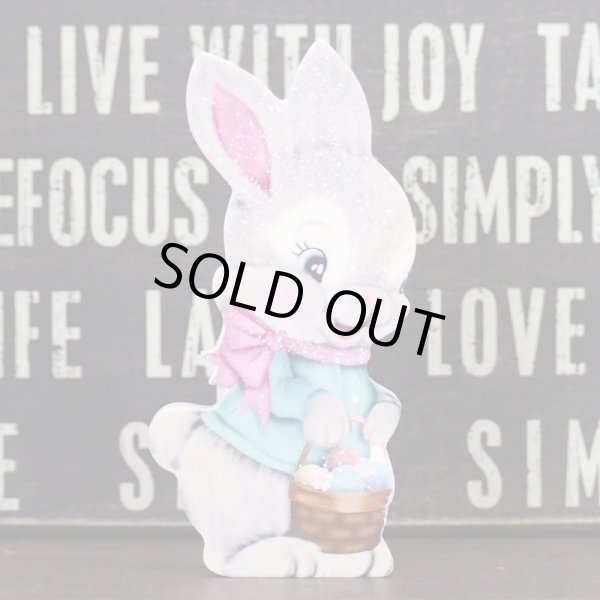 画像1: イースターバニー ウッドプレート (1)