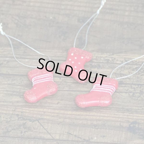 画像1: ソックス オーナメント 3Pセット (1)