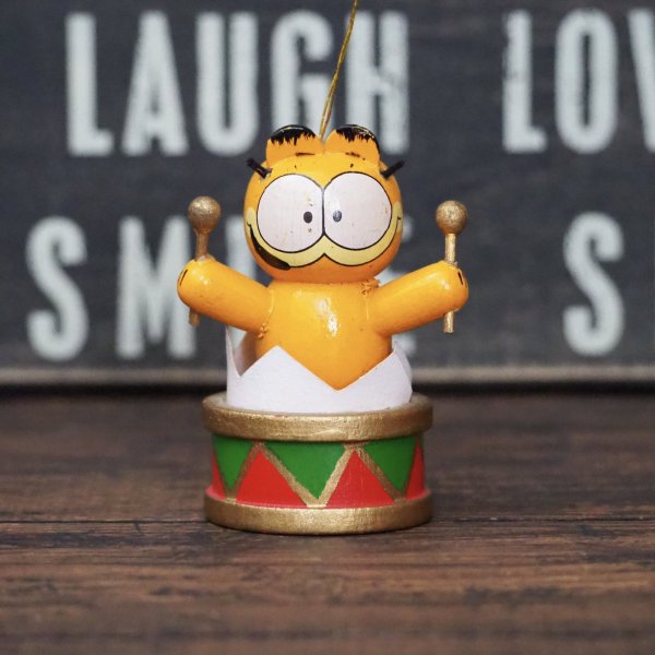 画像1: ガーフィールド 木製 オーナメント (1)