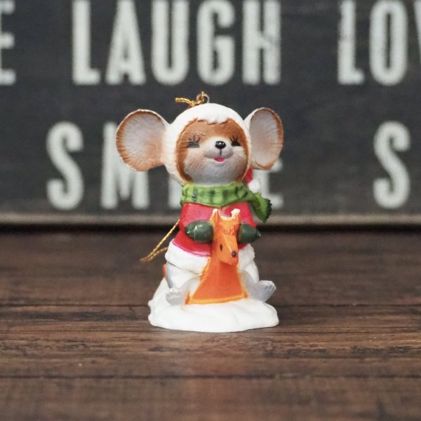 画像1: Mouse on Reindeer オーナメント (1)
