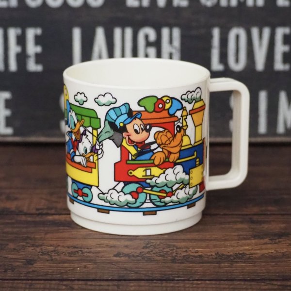 画像1: ミッキー プラスチックカップ (1)