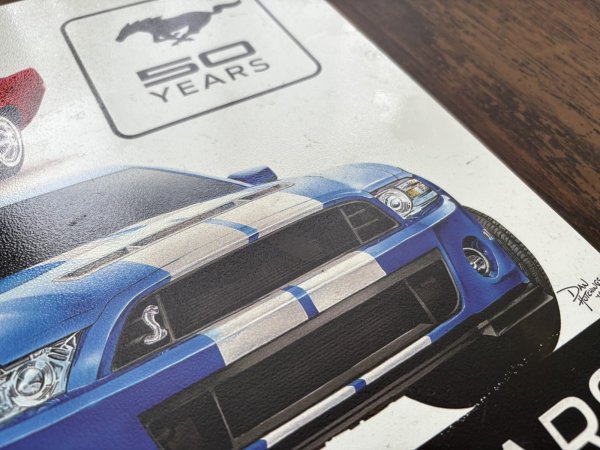 画像3: MUSTANG 50周年 看板 プレート (3)