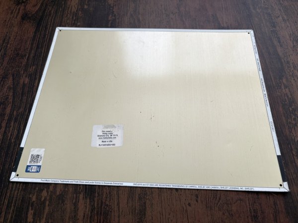 画像4: MUSTANG 50周年 看板 プレート (4)